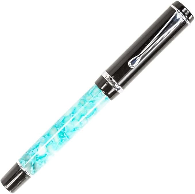 Conklin Duragraph Fountain Pen Turquoise Nights - Extra Fine Nib, Precision Writing Instrument with Vibrant Finish