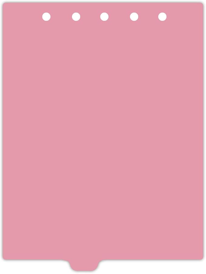 Carstens - Heavy Duty Plastic Ring Binder Dividers, Bottom Tab, 1/9 Cut, Tab 4 Position, US Letter, Mauve, Case of 50, (2619-13CS) - Ideal Medical Chart Dividers or Index Tabs for 3 Ring Binders