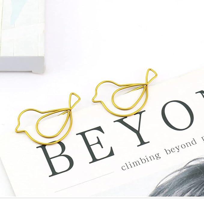 30Pcs Cute Bird Paper Clip JruiZhp Creative Decoration - Suitable for Home, School, and Office Use - Stationery Paper Clip and Binder (Design A)