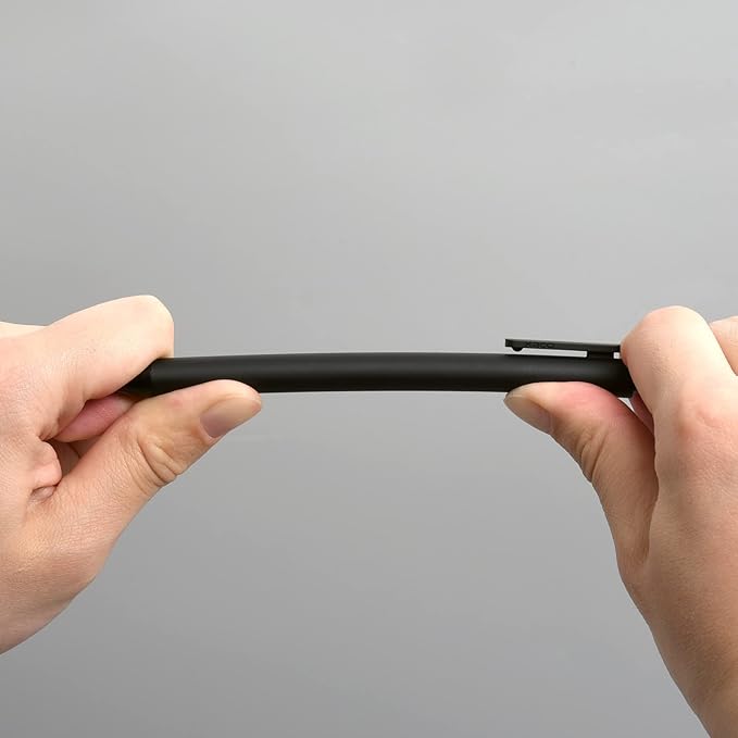 Kaco Gel Pens, 0.5 mm Fine Point, Black Ink 10 Count, Quick Dry Smooth Writing, Aesthetic Office Supplies Refillable Retractable