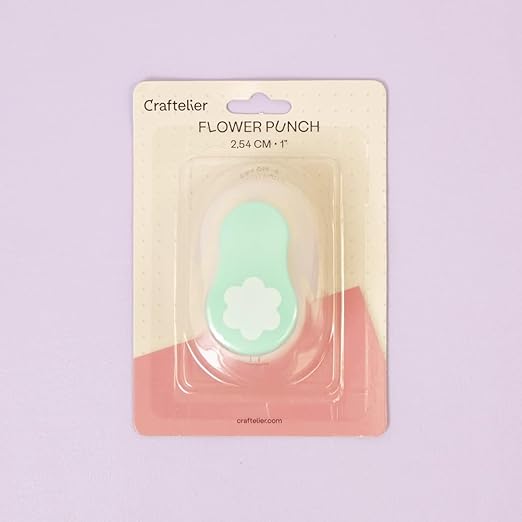Craftelier - 1 Inch Flower Hole Punch with Lever Press โ Flower Punches for Paper Crafts | Hole Puncher for Crafts, Scrapbooking, DIY Cards & Journals | Hole Punch Shapes for Paper & Cardstock.