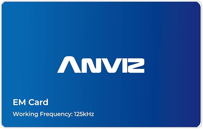 Anviz 10 Pack Proximity RFID Card, 125kHz EM Card, Time Clock Card, Employee Badge, Keyless Access Control, for Clock in and Out and Access Control System, Read only(3.3" x 2.1")