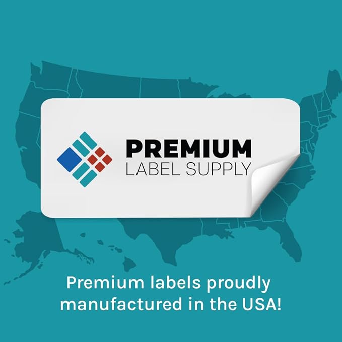 Premium Label Supply Bright Neon Color Fluorescent Sticker Labels - 1.75" x 0.5" Return Address Labels - (Fluorescent Pink, 40,000 Labels)