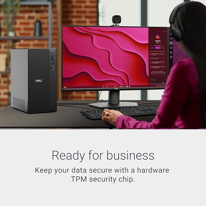 Dell 2025 ECT1250 Business Desktop - Intel Ultra 9-285K, (24 Core Processor 24 Threads), 32GB DDR5 Memory, 1TB PCIe SSD, Ultra-Quiet Design, Dual 4K Monitor Support, Keyboard and Mouse, Windows 11