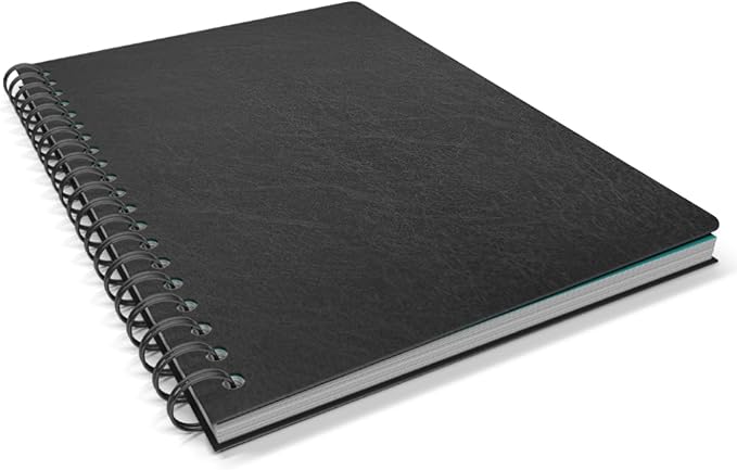 Binditek 50 Pack 16 Mil Leather-Textured Heavyduty Polycovers, Oversize Plastic Binding Presentation Backs, with 2 Round Corners, 8-3/4 x 11-1/4", Black, Office School Supplies