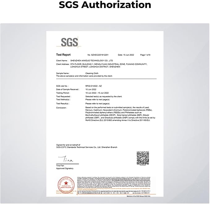 K&F Concept 10 Pack Microfiber Cleaning Cloths,Washable Reusable 6x6in Vacuum Wrapped Lint Free Glasses Cloth for Glasses, Lens, Screens & More