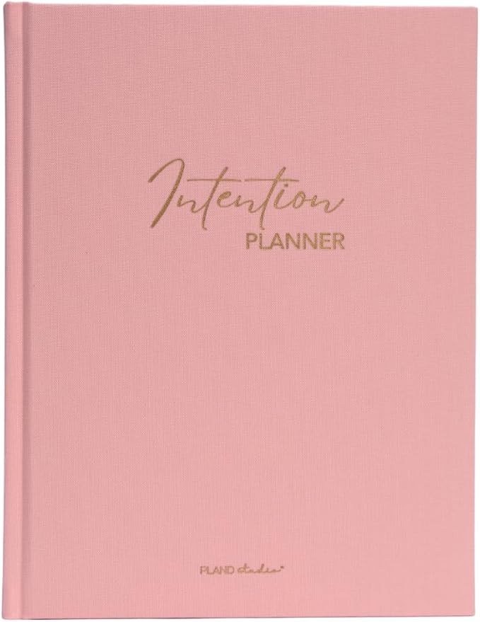 Pland Studio 90-Day Planner โ Undated Daily Goal Journal for Women | Blush Rose Hardcover with Habit Tracker, Vision Board, Gratitude & Meal Planner | Self-Care & Productivity Journal Notebook