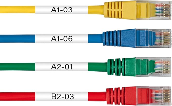 NineLeaf 2 Pack Compatible for ptouch HSe-241 HSe241 HS-241 HS241 AHS-241 White 17.7mm 3/4 inch 0.69'' Heat Shrink Tubes for PT-E300 PT-E500 PT-P700 PT-P710BT PT-P750W Label Maker Tapes
