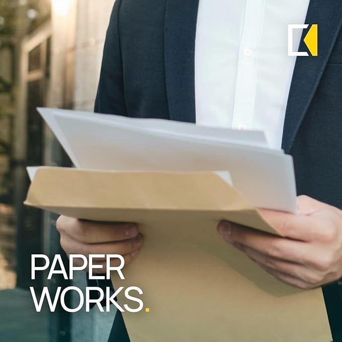 #10 Business Envelopes, 500 Count, Mailing Envelopes, 4 1/8 x 9 1/2 Inch Size, Gummed Flap Envelopes Letter Size, 24 LB Paper - Bright White Color