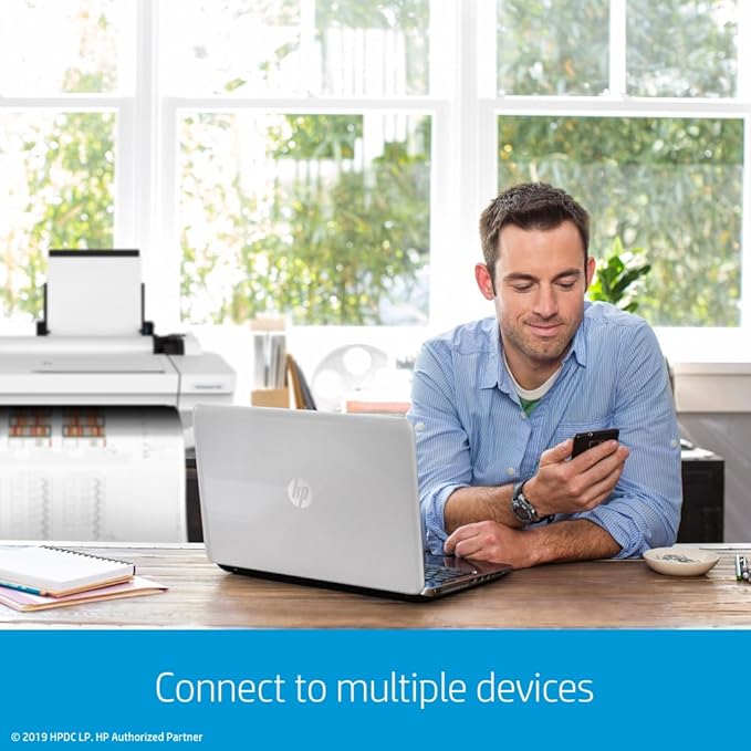 HP DesignJet T650 Large Format 36-inch Plotter Printer, Includes 2-Year Onsite Warranty Support (5HB10T) - New Model