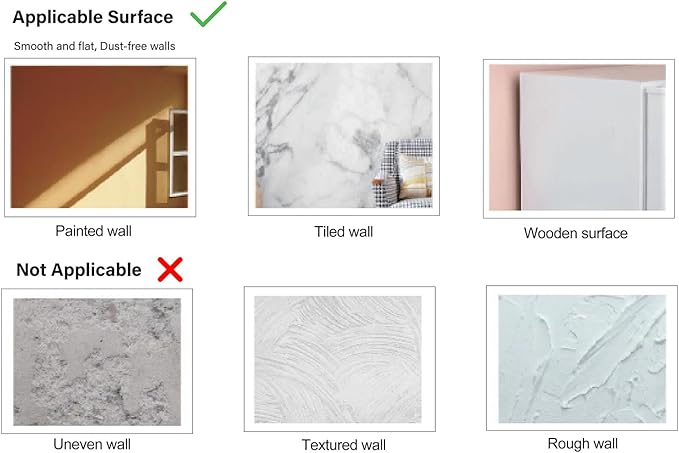 Thick Cork Board for Wall with Pins, 36" x 24" Bulletin Board Self-Adhesive Pin Board | Customized 6 Packs Felt Tiles for Office Home Wall Decor, Navy