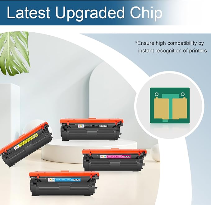 651A Toner Cartridges 4 Pack Compatible with 651A CE340A CE341A CE342A CE343A Toner Color Enterprise 700 MFP M775f M775z M775dn Printer Ink (Black, Cyan, Magenta, Yellow)