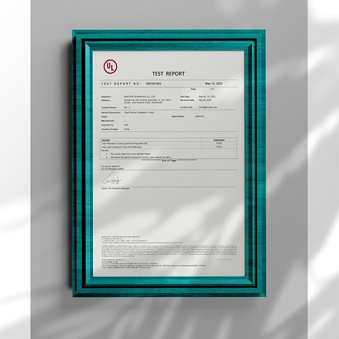 Binditek 100 Pack 12 Mil Ultra Clear Binding Covers, Polythylene Terephthalate, 8.5 x 11 Inches, Letter Size, Square Corners, Un-Punched, for Students and Coworkers