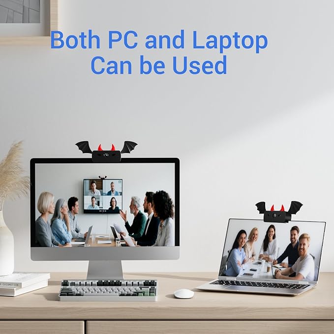 Webcam,Webcams for PC,HD 1080P Web cam,Noise Cancellation,Plug & Play USB Webcam for Laptop, Desktop, PC, Mac, Zoom, Skype, Streaming