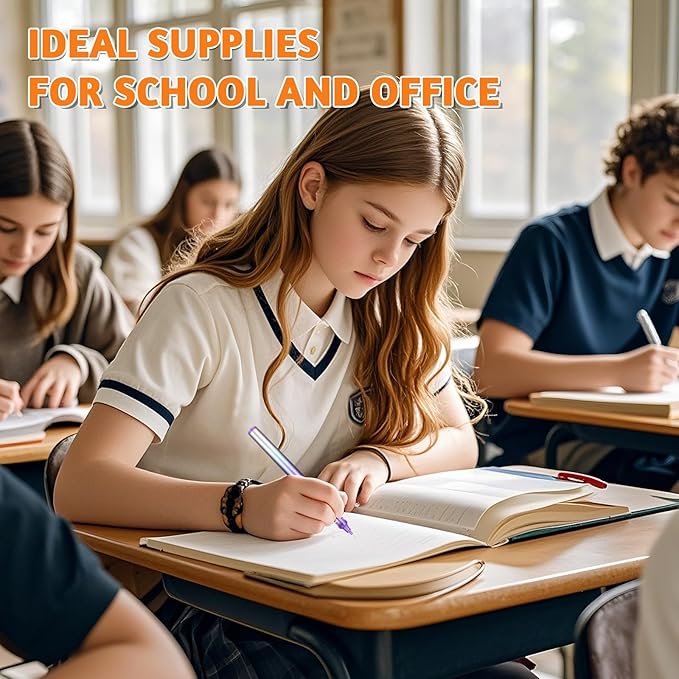 12 Colors Liquid Ink Rollerball Pens For Journaling, 0.5mm Fine Point Bible Pens, No Bleed and Quick-Dry, Smooth Writing Gel Pens for Bullet Journal and Taking Notes