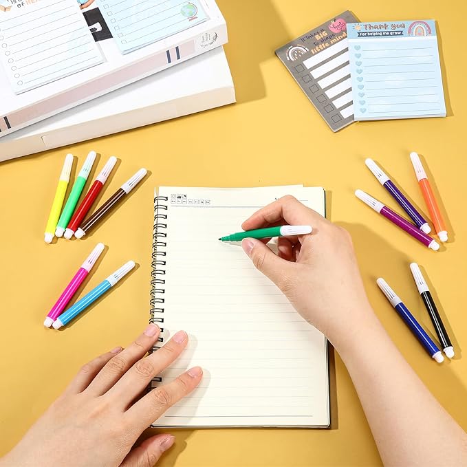 576 Pcs Mini Markers Colored Pen 3.4 Inch Vibrant Colors Portable Short Colored Markers Assorted Multicolor Watercolor Marker Pen for Kids and Adult Glass Office School Supplies (12 Colors)