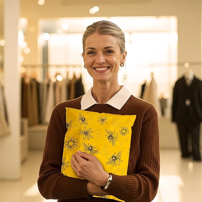 Bees Poly Mailer 14.5x19 Inch 50 Pcs, Waterproof Shipping Bags for Clothing, Tear-Resistant Mailier Bags, Strong Mailing Bags with Self-Seal