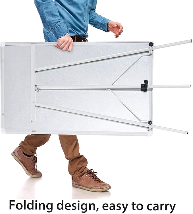 36" x 24" Magnetic Dry Erase Easel Board with Adjustable Tripod Stand – Portable Whiteboard for Office, Classroom & Presentations – Includes Flipchart Paper, Magnets & Eraser