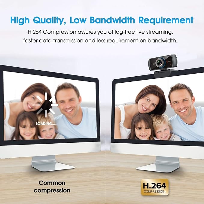 Angetube 1080P Webcam for Streaming, 920 PC Web Camera Calling Video Recording Cam for Windows Mac Conferencing Gaming Xbox Skype OBS Twitch Xsplit GoReact with Microphone & 100-Degree View Angle