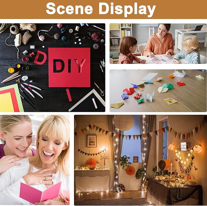 100 Sheets Colors Cardstock Craft Paper, 20 Assorted Colors 75lb Art Projects Card Stock A4 Colored Paper for DIY Cards, Birthday Decorations, School, Party