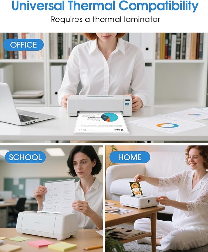 KTRIO Laminating Sheets 5 Mil, Hold 8.5 x 11 inches Sheet, 200 Pack Clear Thermal Laminate Pouches for Laminator, 9 x 11.5 inches Lamination Sheets, Home Office School Supplies