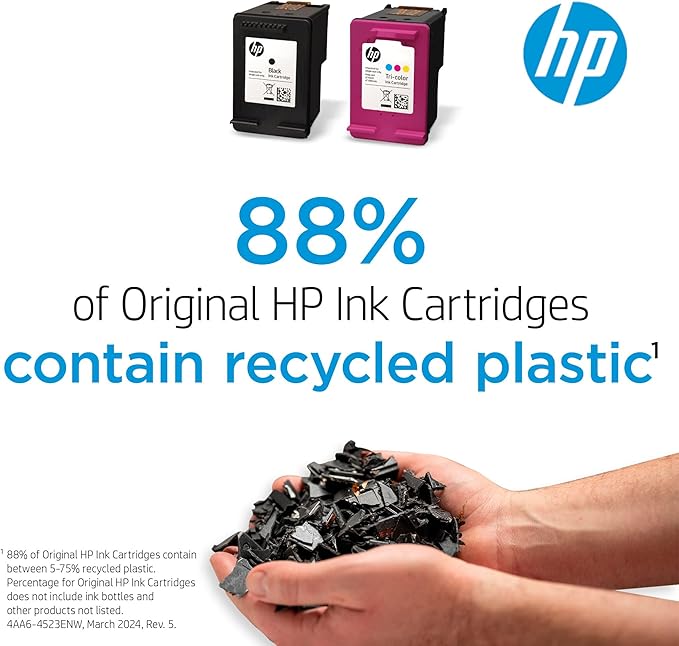 HP 63XL Black High-yield Ink Cartridge | Works with HP DeskJet 1112, 2130, 3630 Series; HP ENVY 4510, 4520 Series; HP OfficeJet 3830, 4650, 5200 Series | Eligible for Instant Ink | F6U64AN
