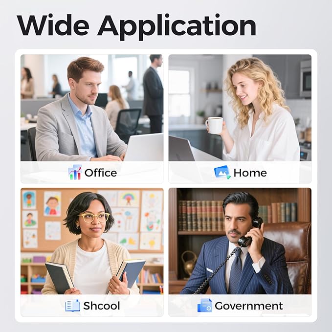 6510 6515 Toner Cartridge 106R03480 106R03477 106R03478 106R03479 Replacement Compatible for Xerox Phaser 6510N 6510DN 6510DNM 6510DNI WorkCentre 6515N 6515DN 6515DNM 6515DNI Black Color Printer 4Pack