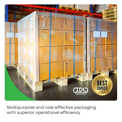 IDL Packaging Cardboard Edge Protector 2" X 2" X 36", Pack of 50 - White Kraft Cardboard Corner Protectors for Shipping - V-Board Reinforced Pallet Edge Protector - Eliminates Shifting of Packaging