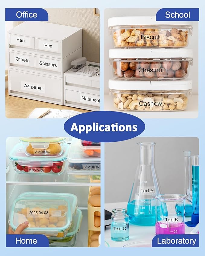 24mm 0.94 Laminated Clear TZe151 TZ Tape Conpatible for Brother TZe-151 P Touch Label TZe Tape 24mm 1 Inch Label Maker Tape for Brother PT-D610BT PT-D600 PT-P710BT PT-P700 PT- P910BT, 4-Pack