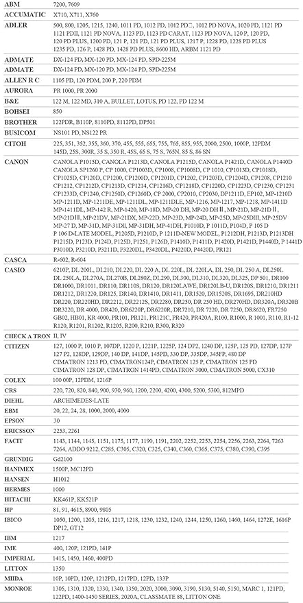 Bigger Replacement for Porelon 11216 Universal Twin Spool Calculator Ribbon for Nukote BR80c, Sharp EL-1197PIII, Dataproducts R3027, Casio DR-210R, Canon MP11DX MP25DV, Black and Red, 12 Pack