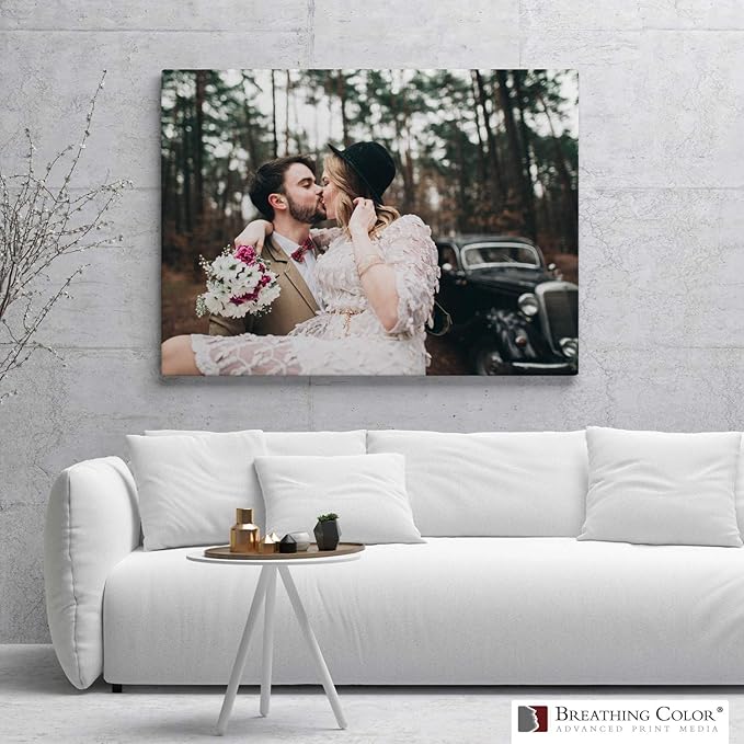 Premium Lyve Matte Canvas Paper Perfect For Use on Professional Makes and Models of Epson, Canon and HP printers preferred by Professionals. 19 mil textured Canvas offered in a 36 inch by 40 ft roll