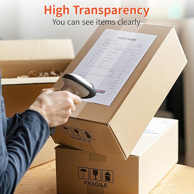 JARLINK 12 Rolls Clear Packing Tape with 2 Dispensers, Heavy Duty Packaging Tape Refills for Shipping Packaging Mailing, 2.7mil Thick, 1.88 inches Wide, 55 Yards Per Roll, 660 Total Yards