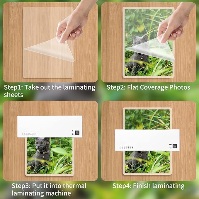 Laminating Sheets - 3Mil 50 Pack Thermal Laminating Pouches, 9"x11.5" Clear Laminate Sheets for Schedules, Menus, Certificates, Art Drawings, Round Corner
