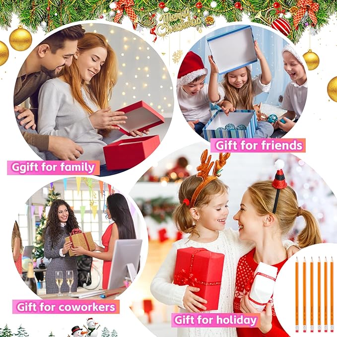 50 Pack #2 Pencils, Pre-Sharpened Pencils with Erasers, Bulk Yellow Graphite Pencils for School Teacher Supplies Office Essentials Desk Accessories, No 2 HB Pencil for Writing Drawing Sketching Gifts