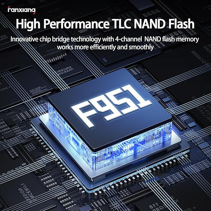 1TB External SSD USB Flash Drive Up to 2000MB/s USB 3.2 Gen2, 2-in-1 Dual USB Drive Type-C, Memory Stick Solid State Thumb Drive for iPhone 15/16 Pro/Android/Windows/MacPC/Laptops