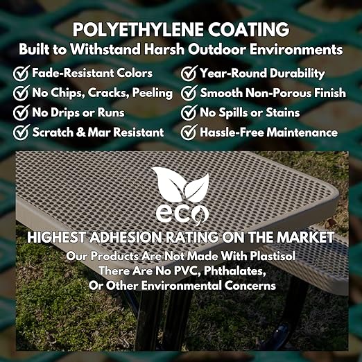 RFT-P-BLK Heavy Duty Round Trash Receptacle with Flat Top, Liner Included, 32 Gallon, Black, Made in America