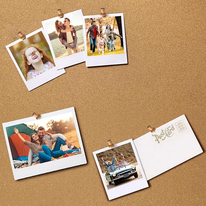 40Pcs Wood Push Pins, Thumb Tacks for Decorative, Wooden Pins and Tacks, Cork Board Thumbtacks, Cute Thumbtack for Wall and Bulletin Board, Map Pins