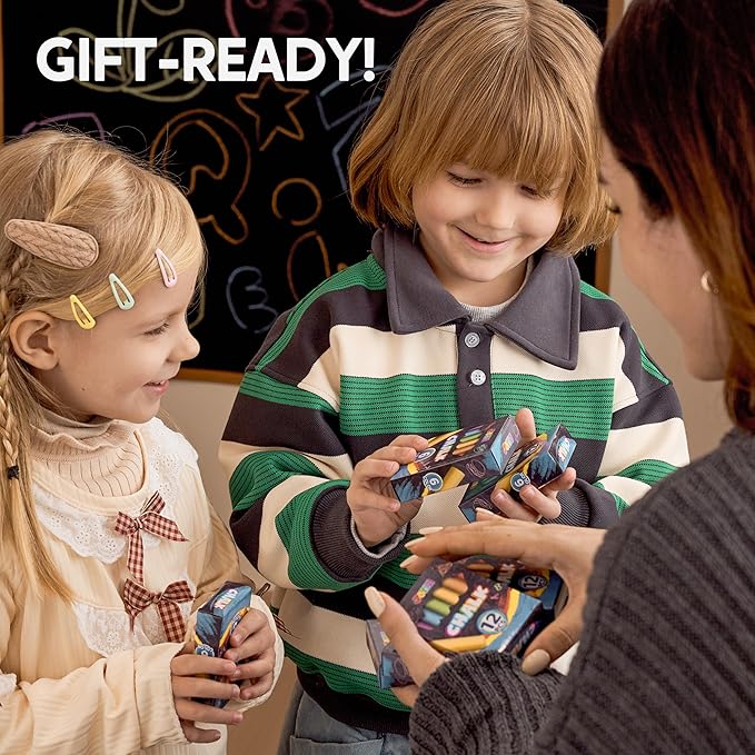 JOYIN 432 Counts Mini Chalk Set for Kids, Non-Toxic Mini Chalk for Boys Girls 3+, School Supplies for Teachers, Goody Bag Fillers, Classroom Prizes Gifts (36 Boxes)