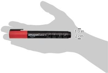 Amazon Basics Bullet/Chisel Reversible Tip Chalk Markers, Bold Point, 8-Pack, Bright Colors