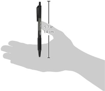 BIC Soft Feel Black Retractable Ballpoint Pens, Medium Point (1.0mm), 36-Count Pack, Black Pens With Soft-Touch Comfort Grip