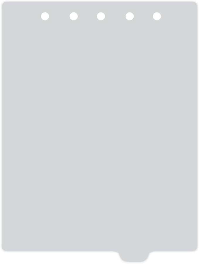 Carstens - Heavy Duty Plastic Ring Binder Dividers, Bottom Tab, 1/9 Cut, Tab 7 Position, US Letter, Cool Gray, Case of 50, (2619-16CS) - Ideal Medical Chart Dividers or Index Tabs for 3 Ring Binders