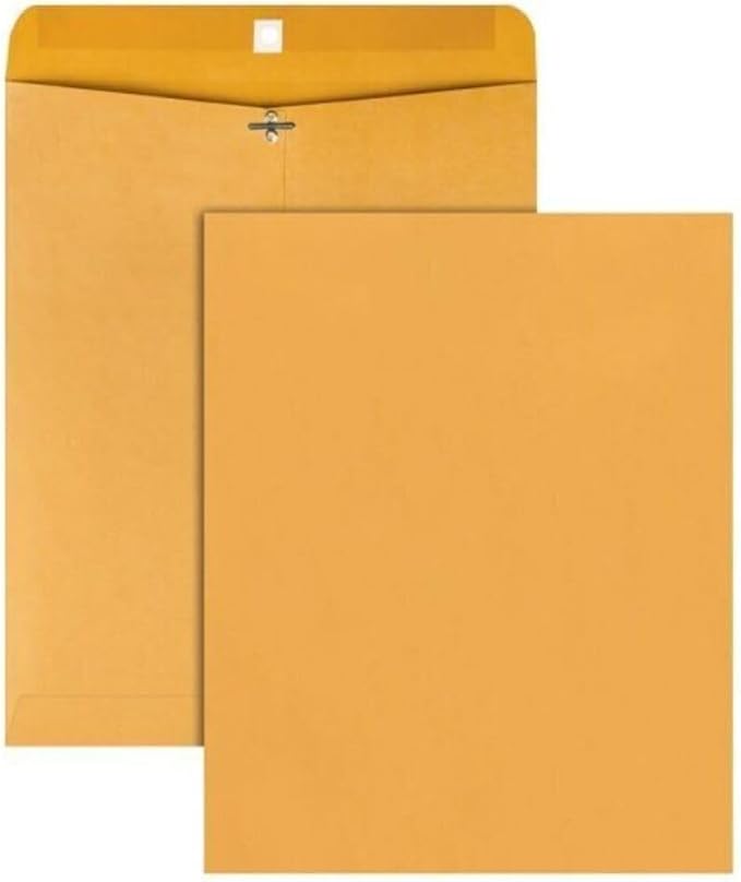 Catalog Envelopes (Open End), Brown Kraft, 28 Pound. 500 Per Pack. (Clasp, 6.5"x9.5")