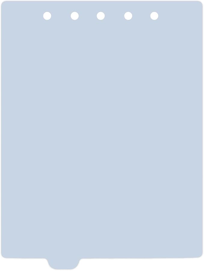 Carstens - Heavy Duty Plastic Ring Binder Dividers, Bottom Tab, 1/9 Cut, Tab 3 Position, US Letter, Pale Blue, Pack of 10, (2619-12) - Ideal Medical Chart Dividers or Index Tabs for 3 Ring Binders