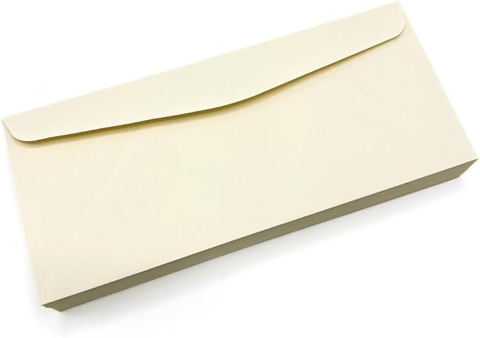 Limited Papers (TM) No. 10 Regular Standard Mailing Envelope - Pastel - Soft - 24 Pound (4.8 inch x 9.5 inch) - Announcement, Invoices, Checks, Letters, Contracts, Business Envelopes (Cream, 1000)