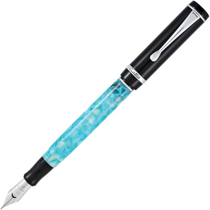Conklin Duragraph Fountain Pen Turquoise Nights - Extra Fine Nib, Precision Writing Instrument with Vibrant Finish