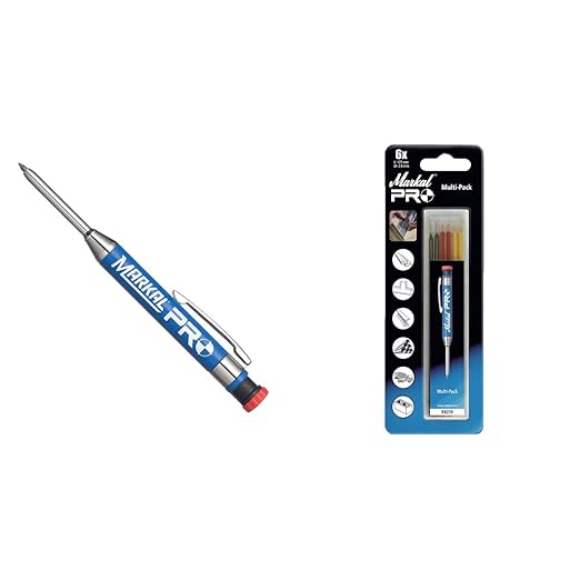 Markal 96270 Carpenter Pencil Pro Holder Refills (2 Red, 2 Yellow & 2 Black)