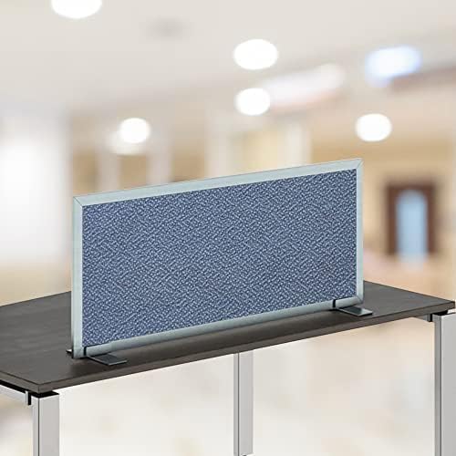 OBEX Acoustical Free Standing Privacy Screen, Cubicle Accessories Desk Privacy Panel, Desk Dividers for Office, Office Furniture Partitions Portable Sound Proof Dividers, 18" x 66", Twilight