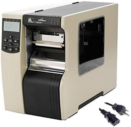 Zebra 110Xi4 Barcode Label Printer | Thermal Transfer & Direct | Industrial, 4-Inch, 203dpi, USB and Ethernet Interfaces, Power Cable (Renewed)