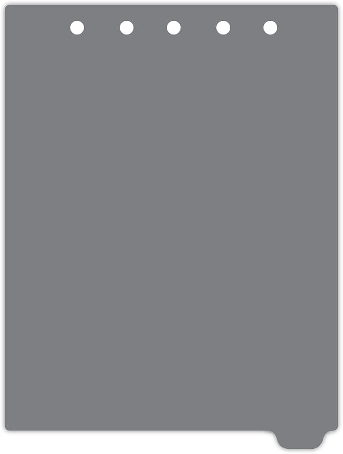 Carstens - Heavy Duty Plastic Ring Binder Dividers, Bottom Tab, 1/9 Cut, Tab 9 Position, US Letter, Gray, Case of 50, (2619-09CS) - Ideal Medical Chart Dividers or Index Tabs for 3 Ring Binders