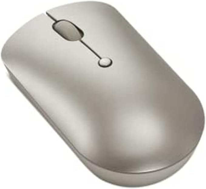 Lenovo 540 Wireless Computer Mouse for PC, Laptop, Computer with Windows or Chrome OS - 2.4 GHz USB-C Wireless Pairing Receiver - Compact Size - 18-Months Battery Life - Ambidextrous -Sand